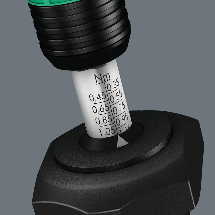 Wera 7445 Kraftform einstellbare Drehmomentschraubendreher mit Rapidaptor Schnellwechselfutter, 1/4