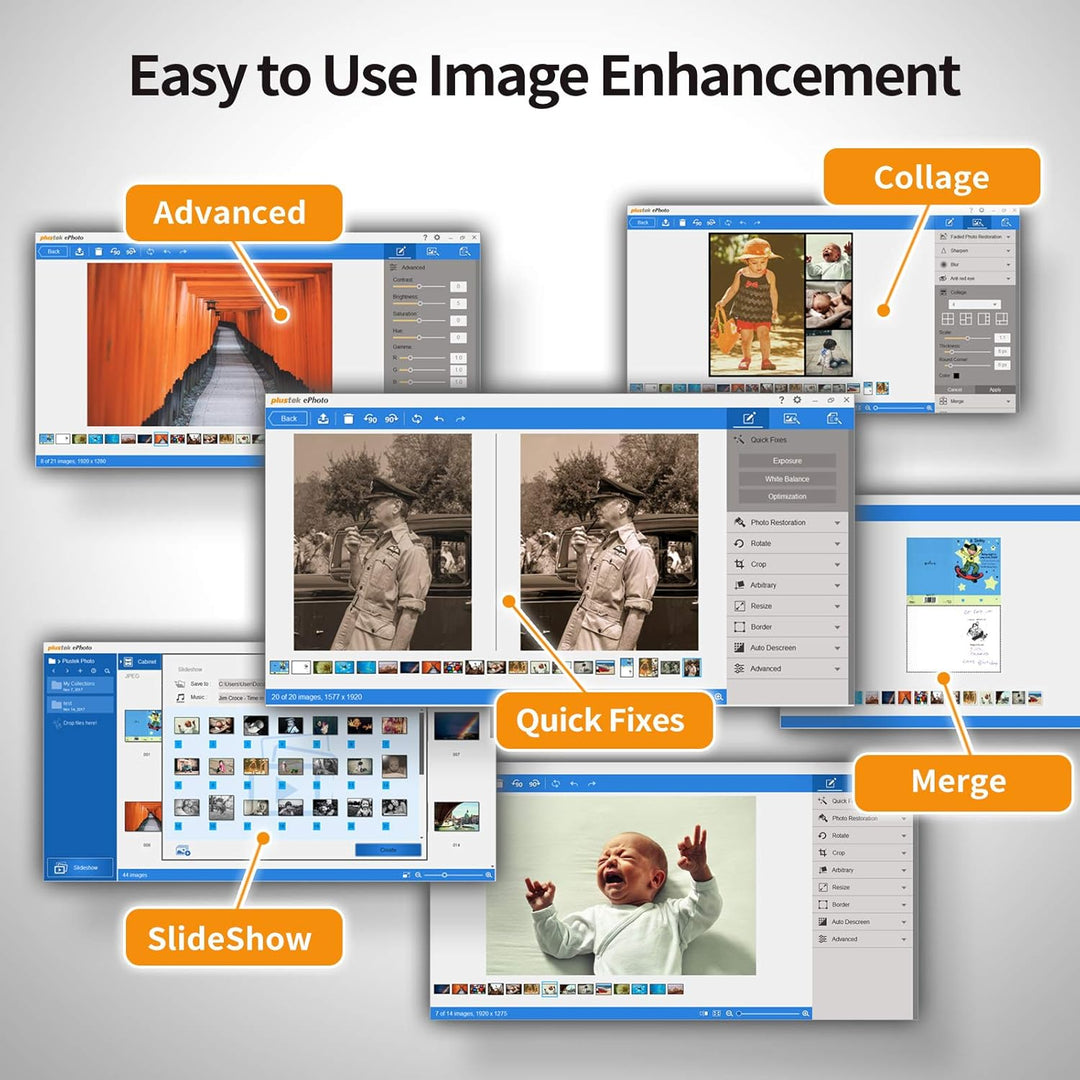 Plustek ePhoto Z300 Fotoscanner (600 x 600 dpi, USB) mit Einzugssensor
