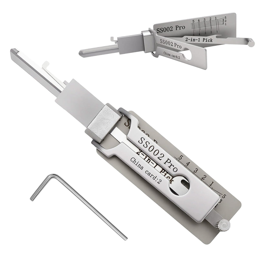 Schlüsseldecoder SS002 Pro Dietrich-Set 2-in-1 hauptschlüssel-decoder aus edelstahl, türöffnungswerk