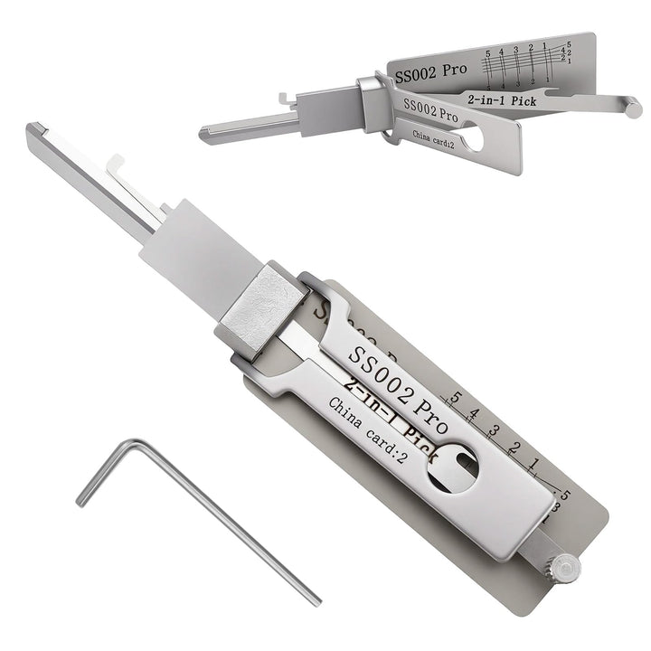 Schlüsseldecoder SS002 Pro Dietrich-Set 2-in-1 hauptschlüssel-decoder aus edelstahl, türöffnungswerk