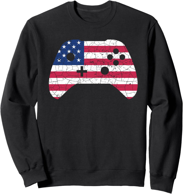 4th of July Gamepad / Game Controller - USA Flag Sweatshirt