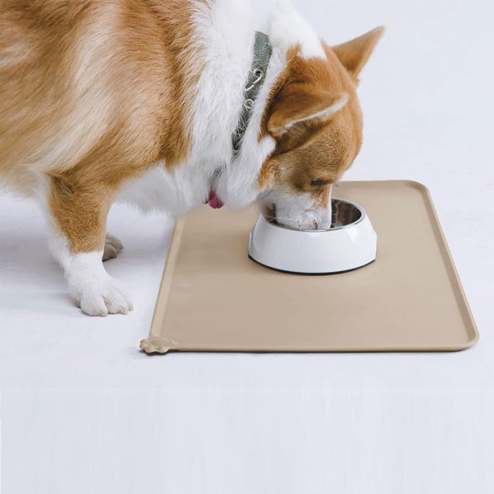 AUDWUD Silikon wasserdicht Hund und Katze Haustier Fütterung Matte,Anti-Rutsch-Tiernapf Matte,Hausti
