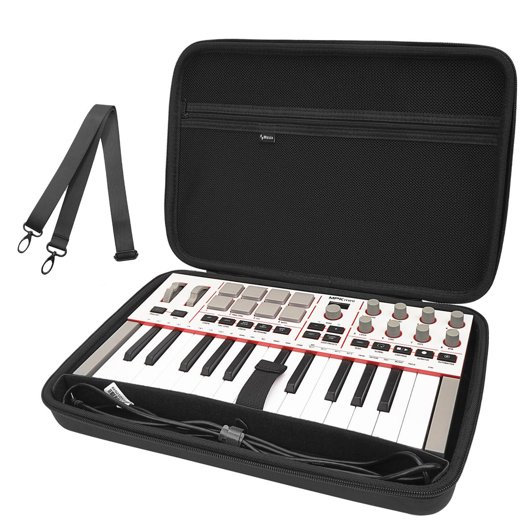 Musiin Hardshell Case for Arturia MiniLab 3/MiniLab MkII 25 Slim-Keyboard Controller & Arturia Midi