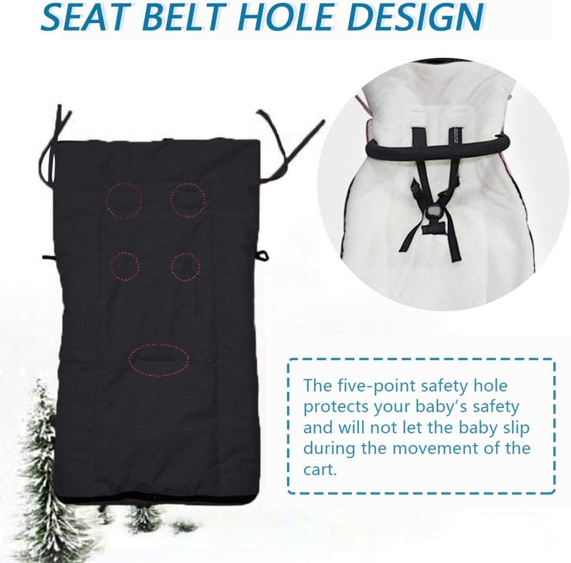 Kinderwagen Winterfusssack, Plüsch Fusssack, Schlafsack für Babydecke Kinderwagen waschbar verschlie