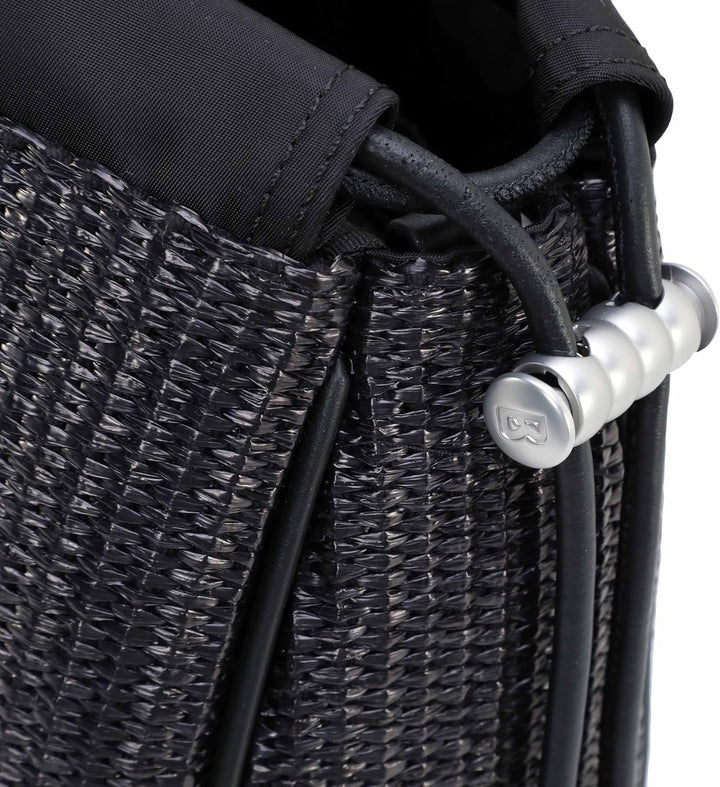 Bogner Ladies Airolo Malina Tote L Schwarz - Geflochtene Moderne Damen Tasche, Grösse One Size - Far