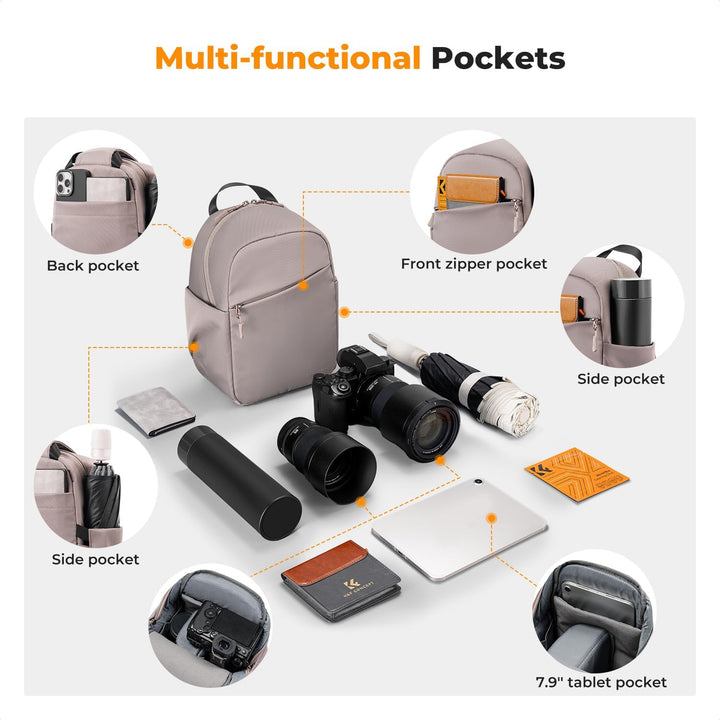 K&amp;F CONCEPT Kameratasche, Kamera Sling Tasche Schultertasche Fotorucksack Klein, Wasserdichter Kamer