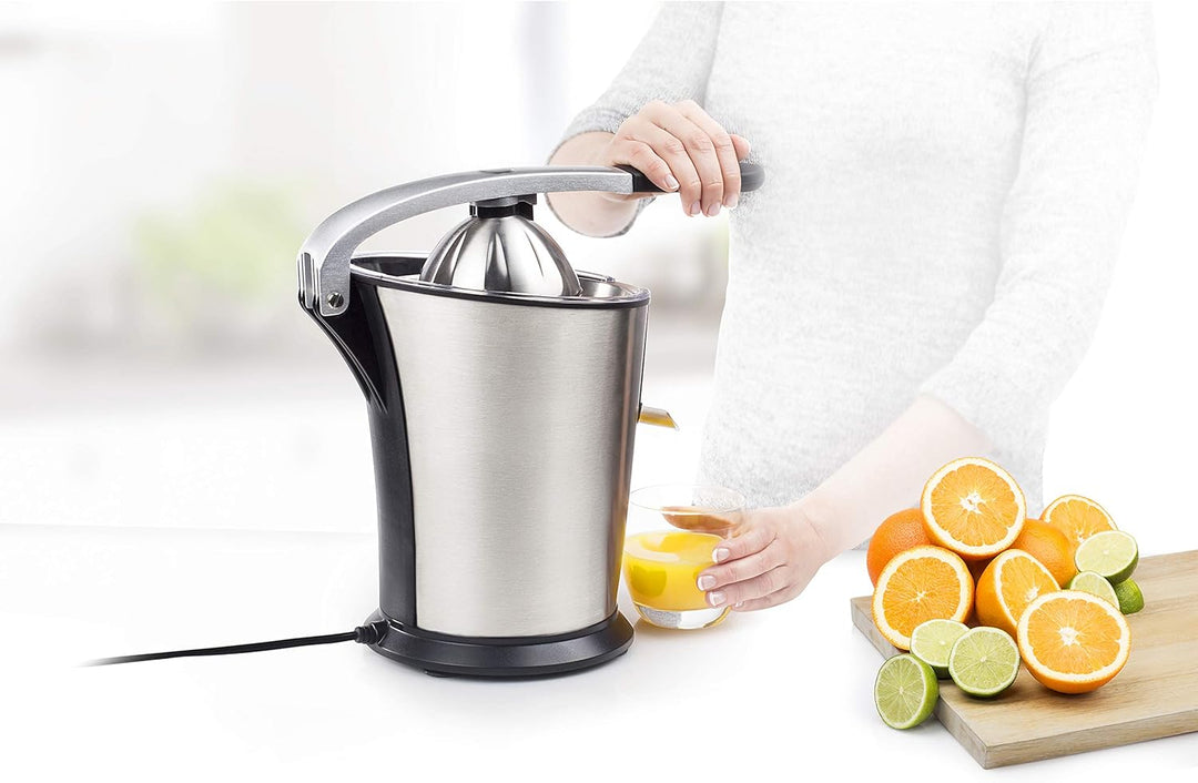 Princess Master Juicer Pro, Edelstahl Presskegel, 300 W Motor, Rostfreier Edelstahl, 201860, Silber
