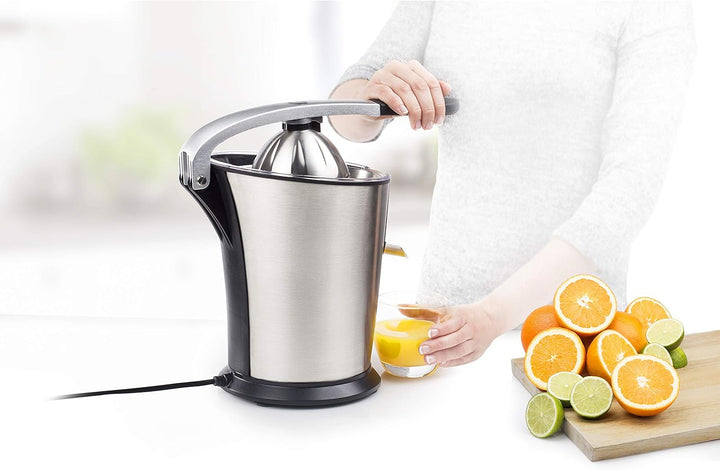 Princess Master Juicer Pro, Edelstahl Presskegel, 300 W Motor, Rostfreier Edelstahl, 201860, Silber