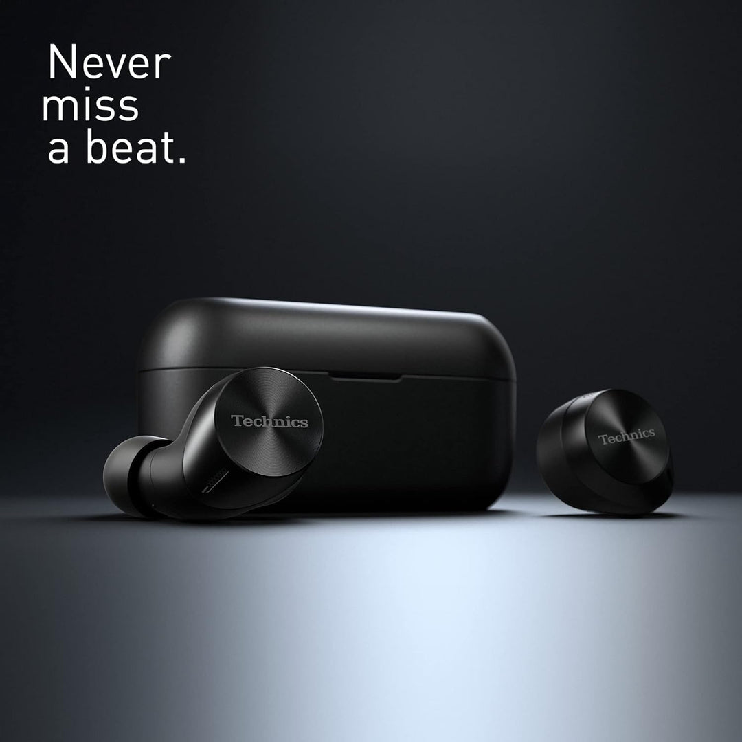 Technics EAH-AZ60M2EK kabellose Ohrhörer mit Noise Cancelling, Multipoint Bluetooth 3 Geräte, komfor