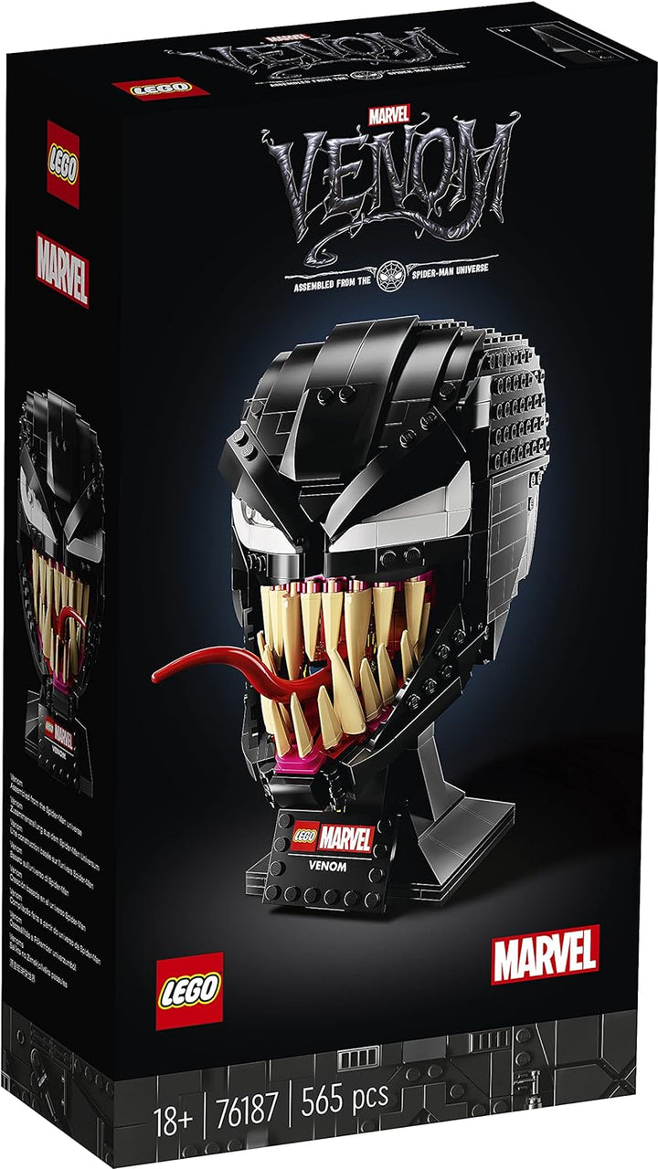 LEGO 76187 Marvel Spider-Man Venom Maske Bauset für Erwachsene, Fanartikel, Geschenkidee für Sammler