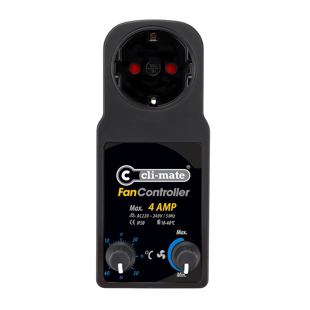 Weedness Cli-Mate Fancontroller 4A - Klimasteuerung Grow Anbau Indoor Lüfter Box Controller Zelt, Fa