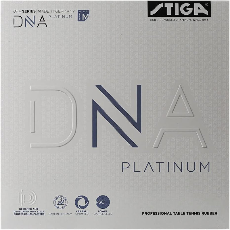 Stiga Unisex-Adult DNA Platinum M Tischtennisbelag 2.1 Schwarz, 2.1 Schwarz