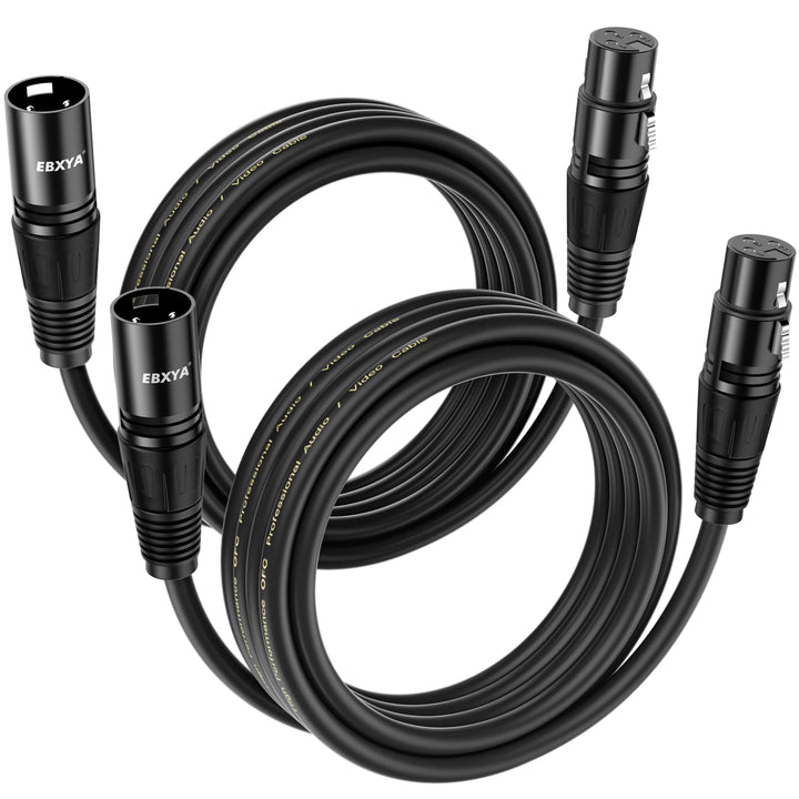 EBXYA XLR Mikrofonkabel 3m 4er-Pack für DMX &amp; Bühnenbeleuchtung 500.0 Zentimeter 2, 500.0 Zentimeter