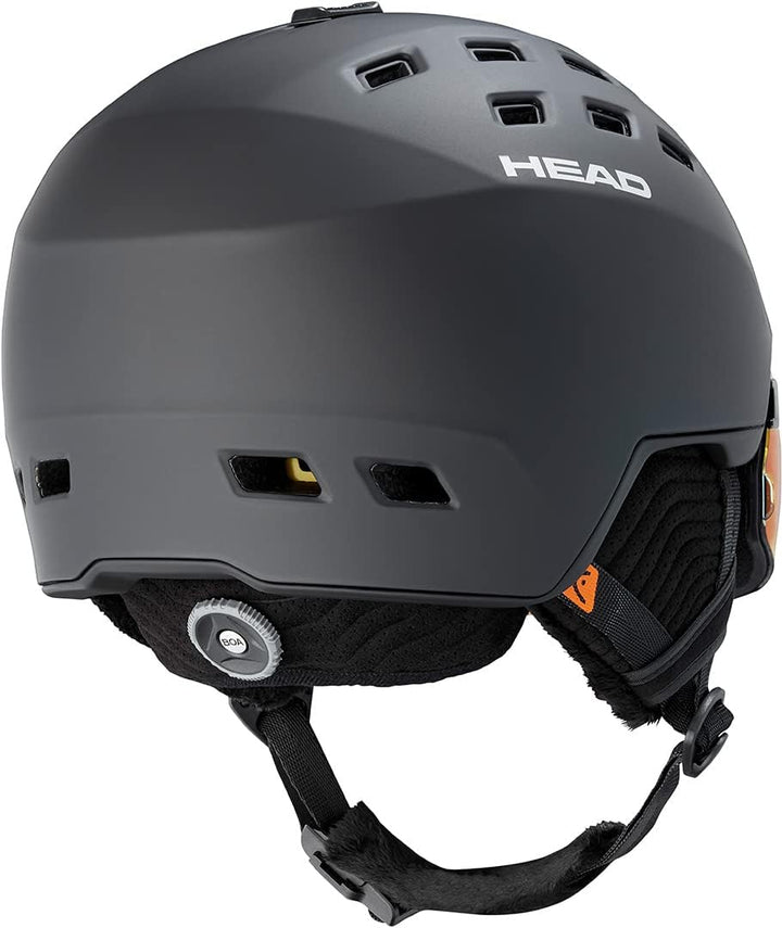 Head Skihelm Radar 5K MIPS Black Alpinski Helm mit Visier 2023 M/L (56-59 cm), M/L (56-59 cm)