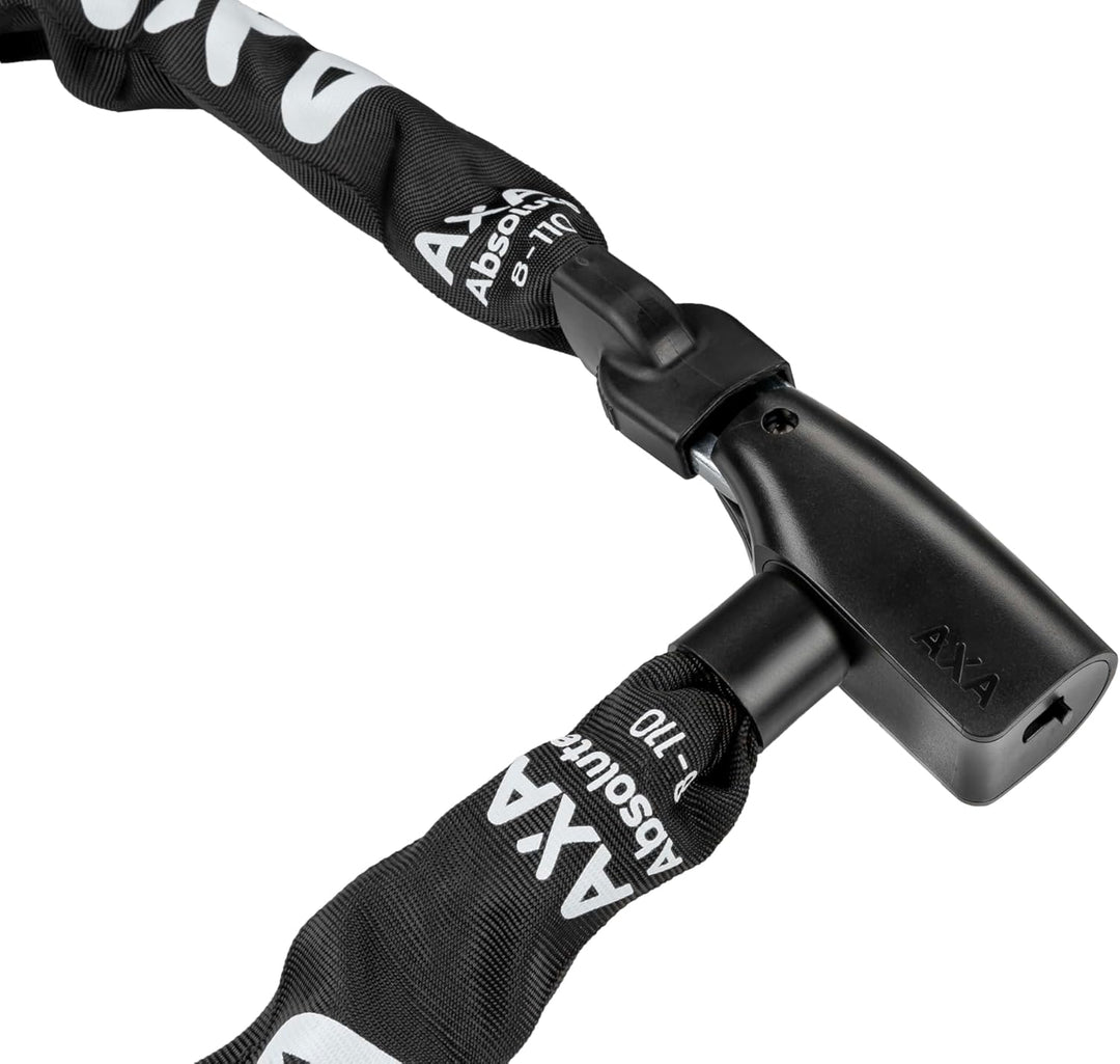 AXA Absolute 8-110 Kettenschloss – Länge 110 cm – Sicherheitsstufe 9 – Stahlglieder 8 mm – Hohe Sich
