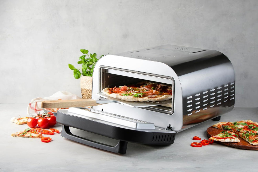 DOMO DO9289PZ Pizza Genius – Elektrischer Pizzaofen – 1700 W – 6 Programme – Ihre Lieblingspizzen in