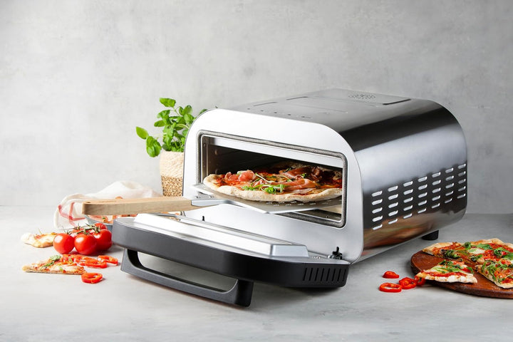 DOMO DO9289PZ Pizza Genius – Elektrischer Pizzaofen – 1700 W – 6 Programme – Ihre Lieblingspizzen in
