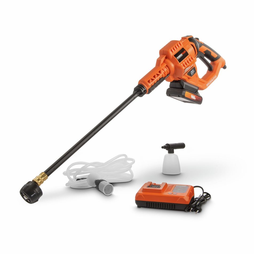 Powerplus Dual Power Akku-Hochdruckreiniger POWDPG80621-20 V Terrassenreiniger, Start/Stopp-Funktion