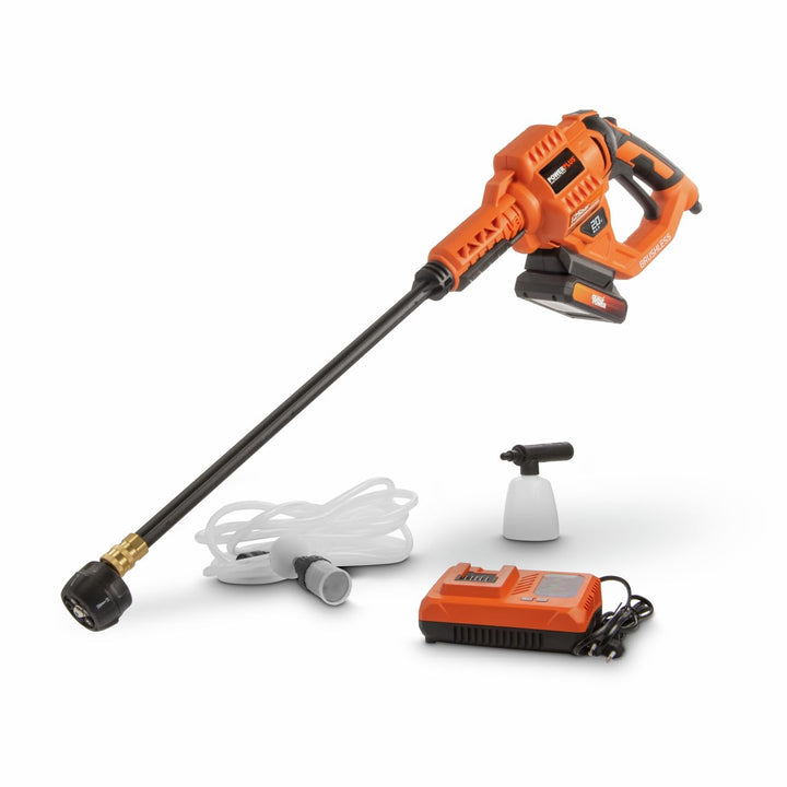 Powerplus Dual Power Akku-Hochdruckreiniger POWDPG80621-20 V Terrassenreiniger, Start/Stopp-Funktion