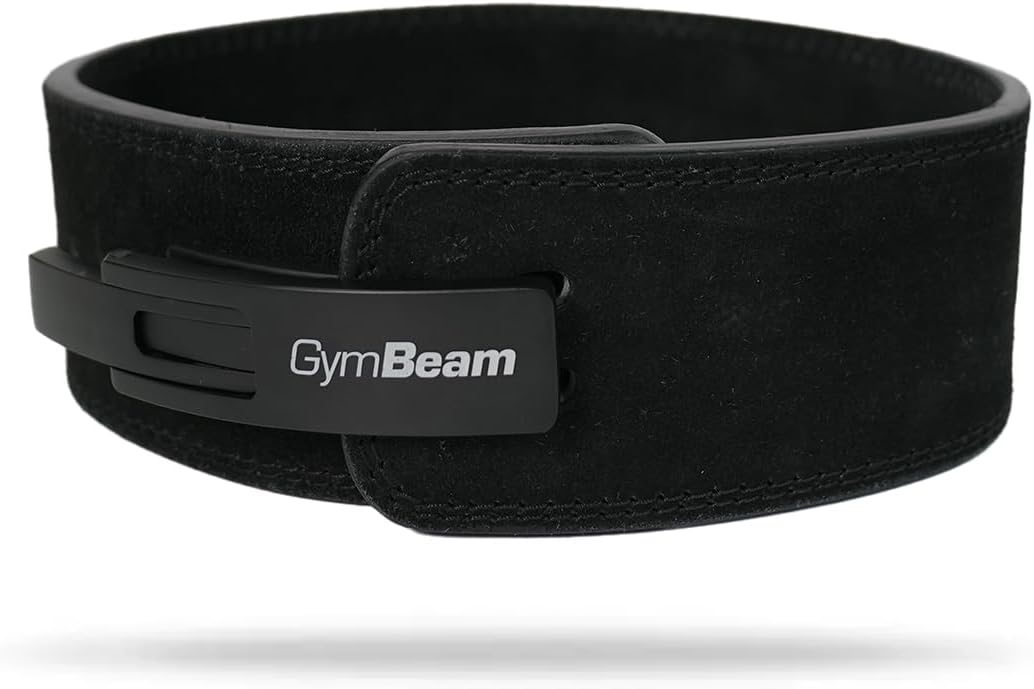 GymBeam Lifting Belt - Verstellbarer Gewichthebergürtel aus Leder mit 4 Schichten für maximale Lifts