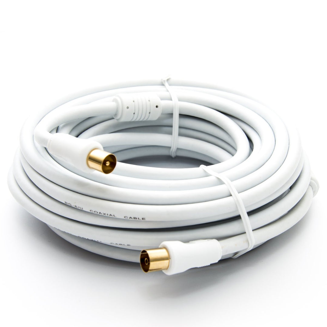Premium X 30m Antennenkabel TV Anschlusskabel HDTV Full HD, 4K Koaxial-Kabel - Vollmetall-Stecker au