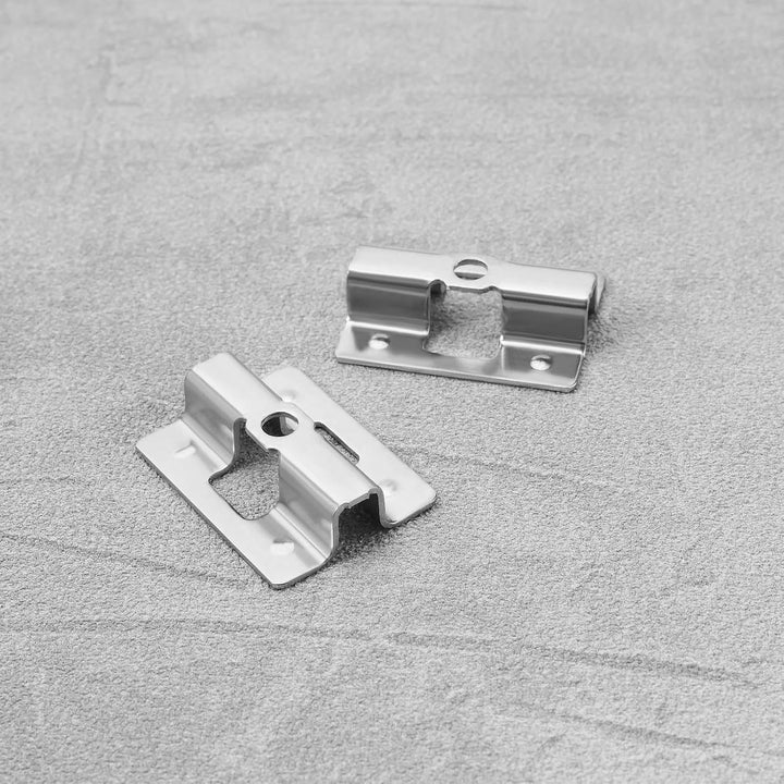 100 Stück Edelstahl-Terrassen-Clips aus Verbundwerkstoff, versteckte Befestigungs-Clips mit 100 Schr