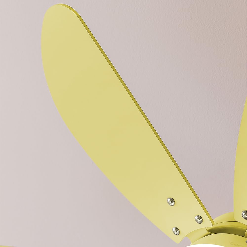 Cecotec - Deckenventilator mit Licht EnergySilence Aero 3600 Vision Full Yellow, 50 W, 91 cm, 3 Gesc