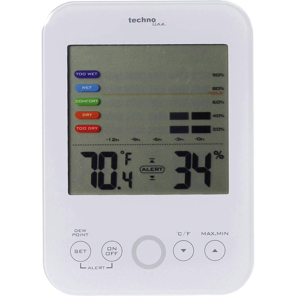 Technoline Temperaturstation WS 9422 mit Innentemperatur- und Innenluftfeuchteanzeige sowie Schimmel