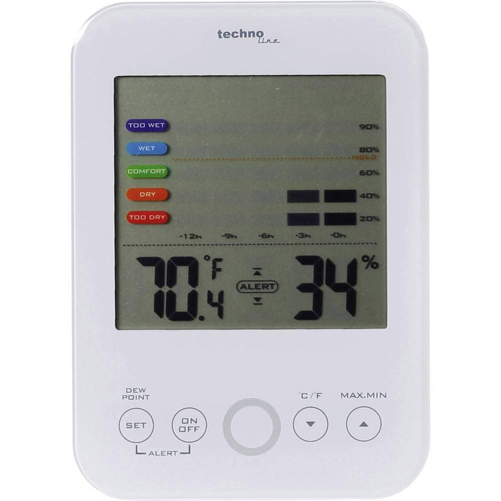 Technoline Temperaturstation WS 9422 mit Innentemperatur- und Innenluftfeuchteanzeige sowie Schimmel
