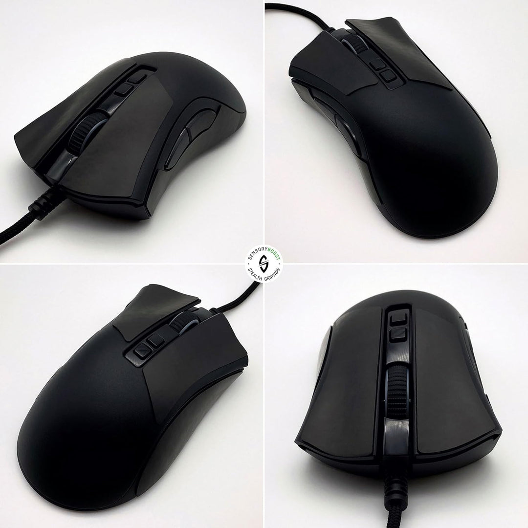 SensoryBoost Maus Grip Tape – kompatibel mit Razer Deathadder V2 Pro (inkl. Zuschnitt-Pad) Schweissa