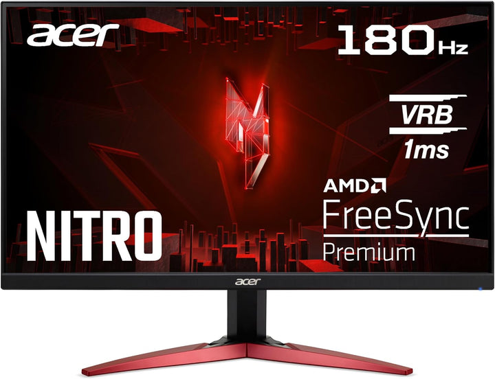 Acer Nitro KG241YS3 Gaming Monitor 23,8 Zoll (60 cm Bildschirm) Full HD, 180Hz, 1ms (VRB), 2xHDMI 2.
