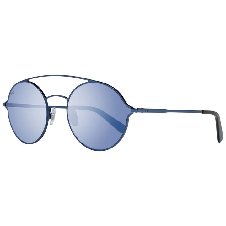 Web Unisex-Erwachsene WE0220 90X 56 Brillengestelle, Blau (Blu LucBlu Specchiato), 56.0