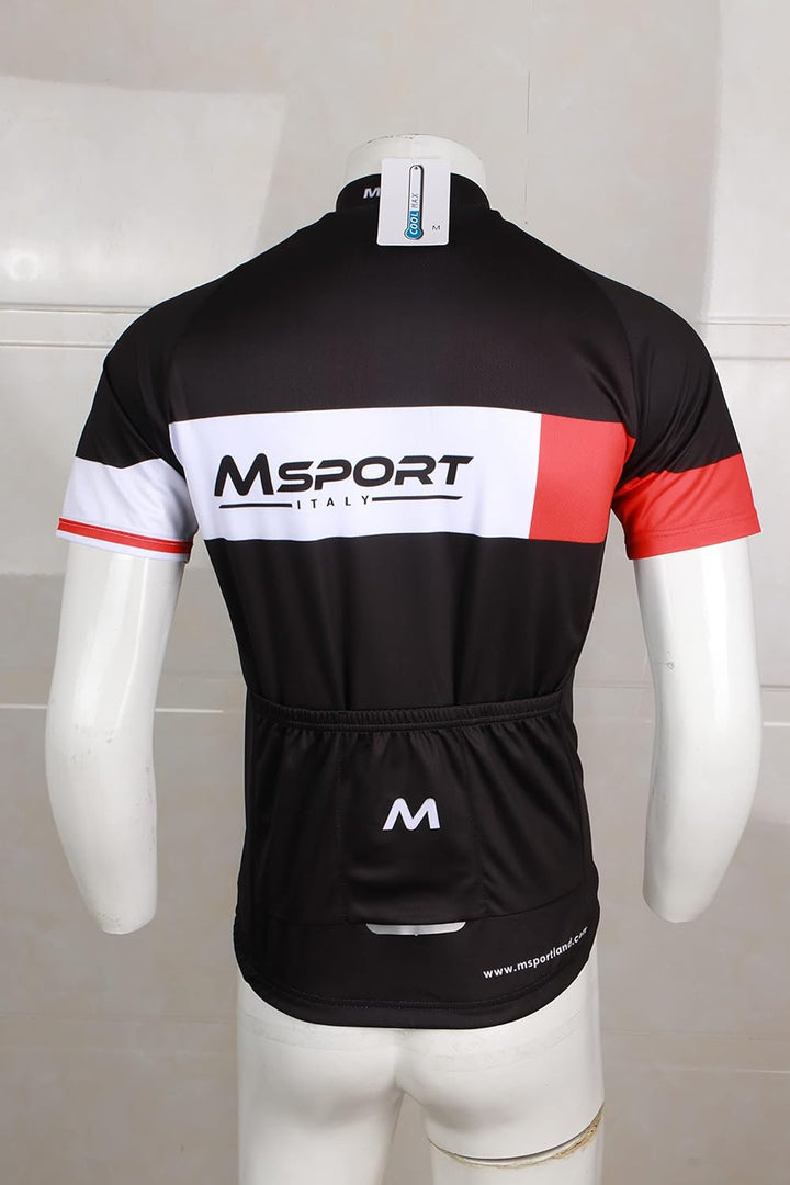 Msport Fahrradbekleidungsset – Komplettes Radtrikot-Set mit Trikot und Trägerhose, Gepolsterte Short