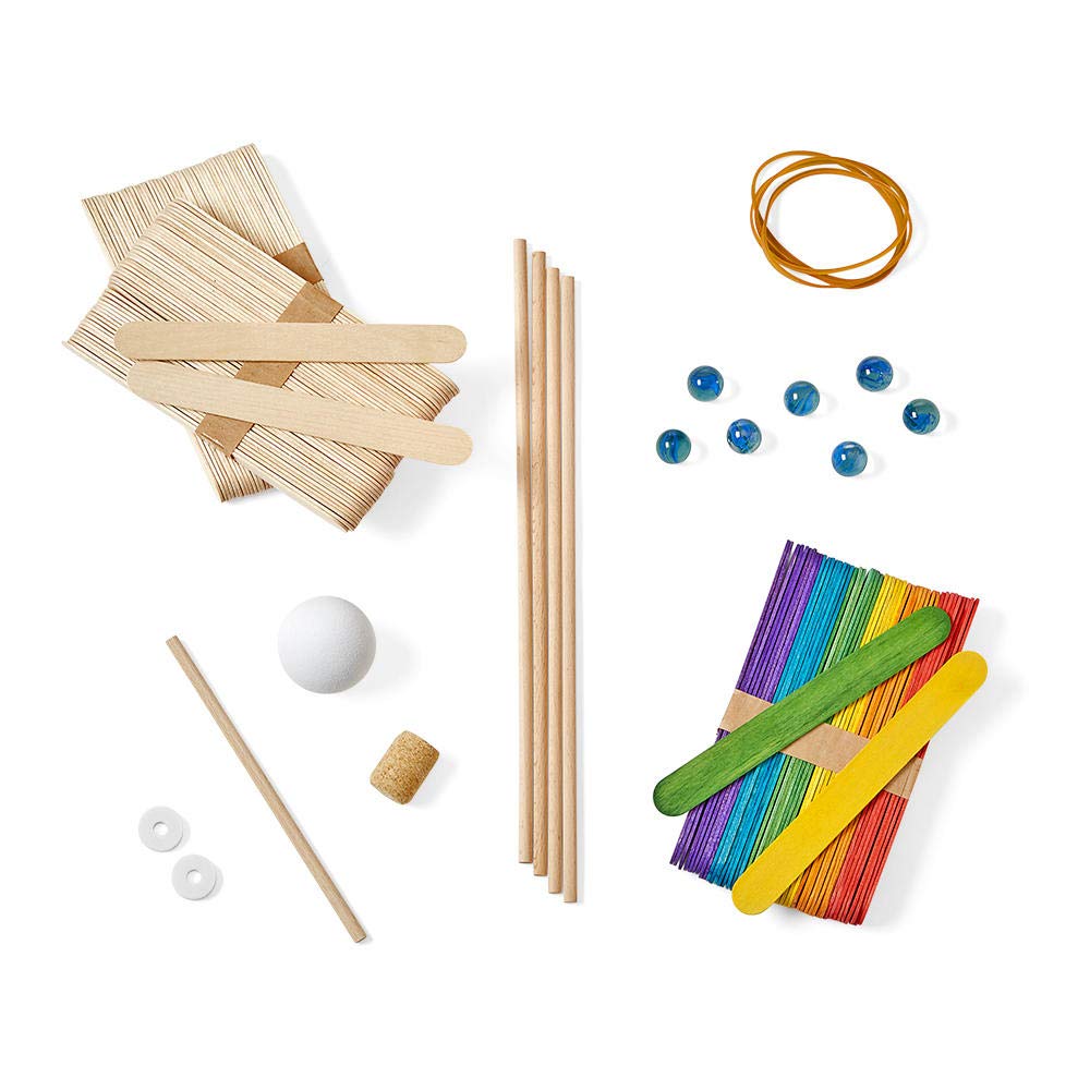 Learning Resources Basteln mit Bastelstäbchen, 10 naturwissenschaftliche Experimente, Aktivitätsbuch