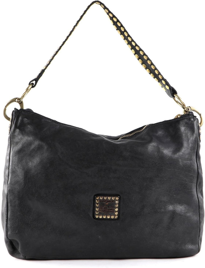 Campomaggi Alabama - Schultertasche 35 cm Grigio, Grigio