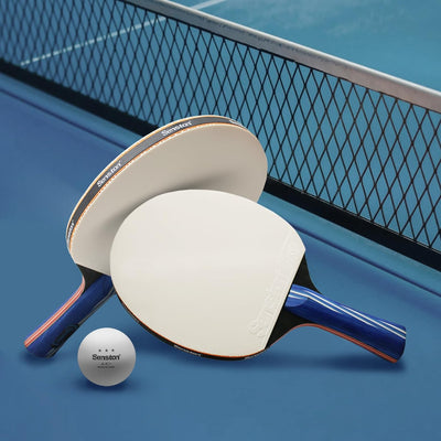 Senston Tischtennisschläger, 2 Tischtennis schläger Set, 3 Tischtennisbälle und Tragetasche, ideal f