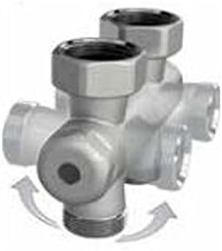Ventilhahnblock flexibel"Free Style" Ein&Zweirohrsystem drehbar 1/2" x 3/4" Eurokonus - 30 x 1,5