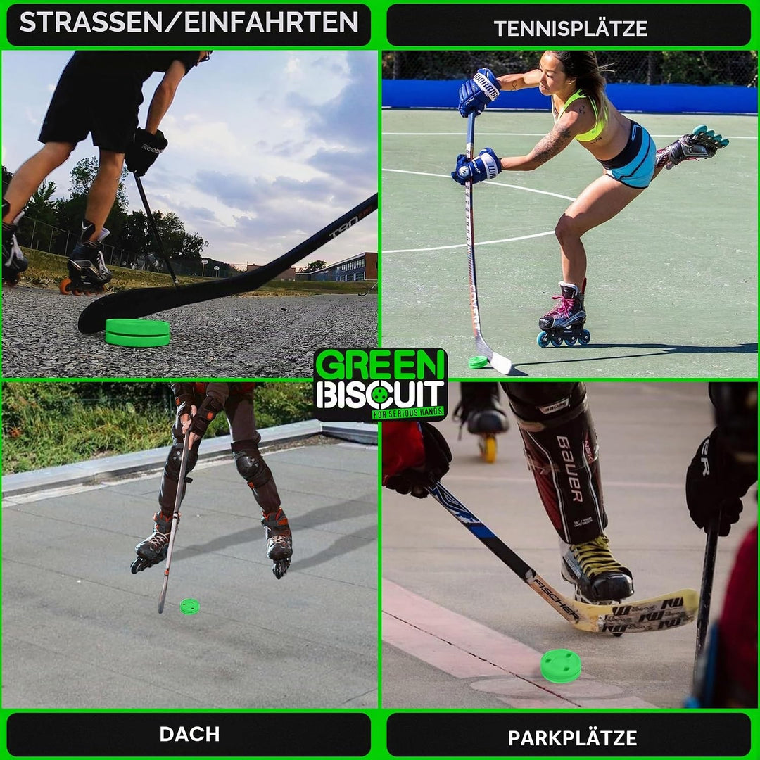 Green Biscuit Original Passing/Handling Training Puck Passing Pack of 1, Passing Pack of 1