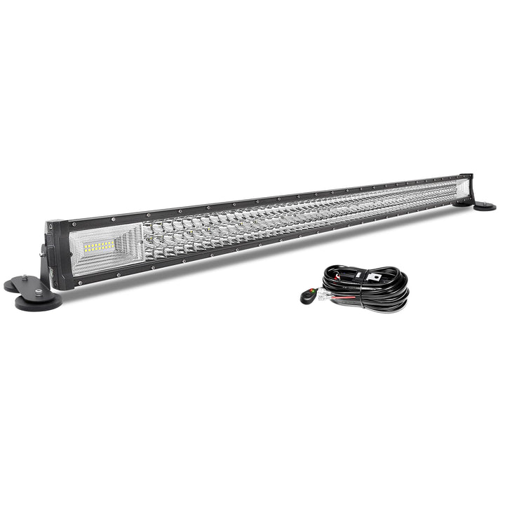 AUXTINGS 50 Zoll 127 cm LED Lichtleiste 648W Zusatzscheinwerfer Flutlicht Spot LED Arbeitsleuchte mi
