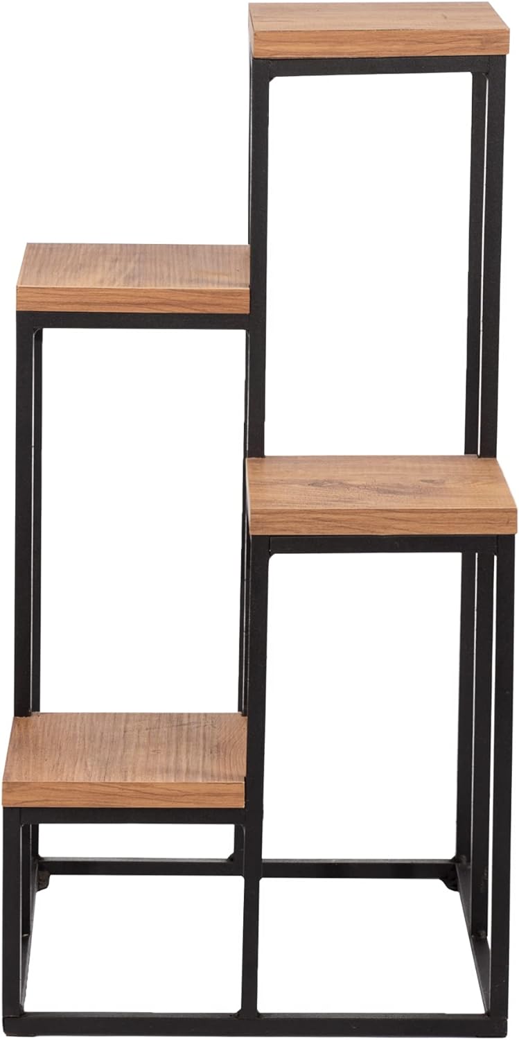 [en.casa] Blumentreppe Ameland Pflanzenständer Pflanzentreppe indoor Blumenständer Pflanzenregal Met