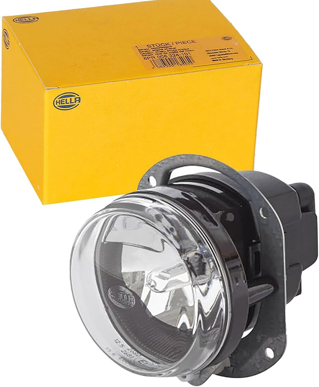 HELLA - FF-Nebelscheinwerfer - 90mm Essential - 24V - rund - Einbau - glasklare Streuscheibe - Licht