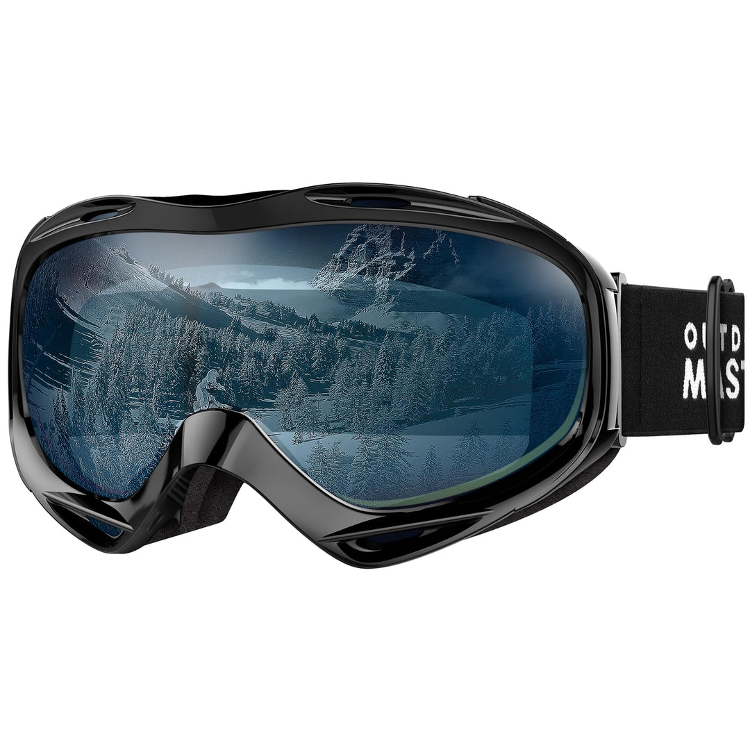OutdoorMaster Unisex Skibrille OTG für Damen und Herren, Snowboard Brille Schneebrille 100% UV-Schut
