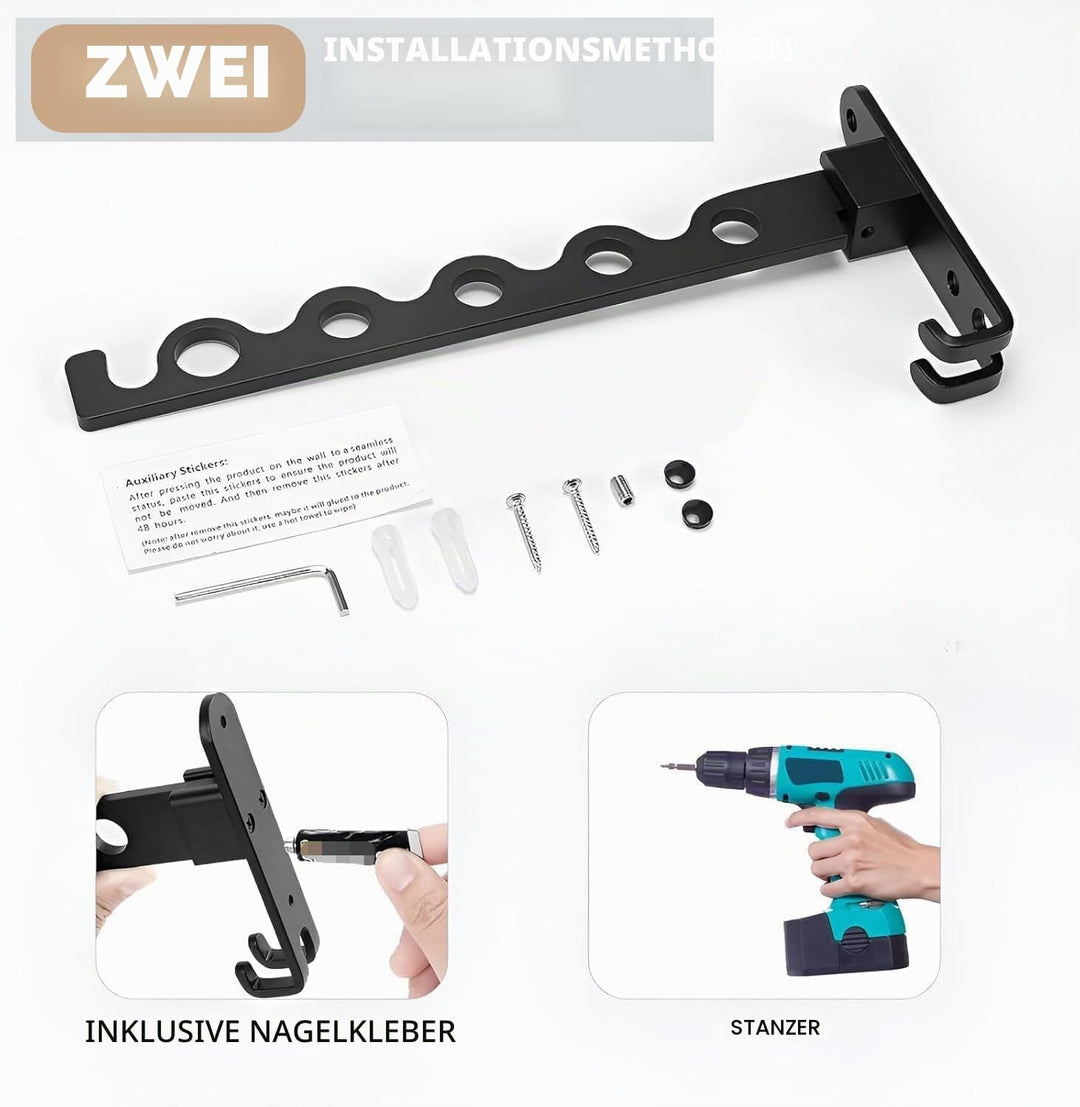 Wand Kleiderständer Klappbar, Kleiderhaken Klappbar Wand Kleiderlüfter Klapphaken Wandhaken Balkon G