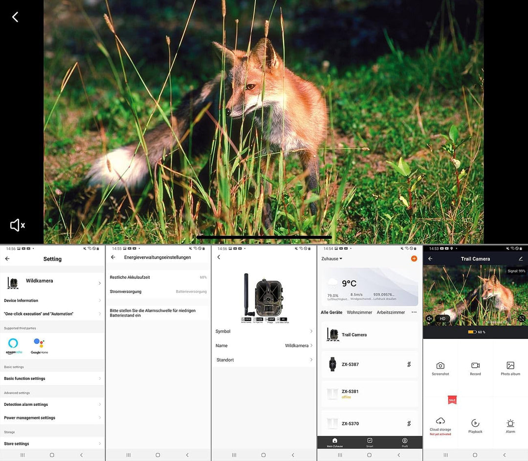VisorTech Wildkamera mit SIM Karte: 4G/LTE-Akku-Wildkamera mit 2K-Auflösung, PIR-Sensor, Nachtsicht,
