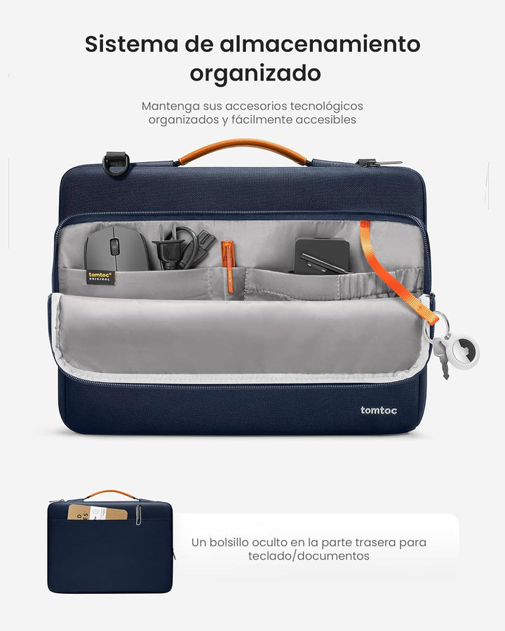 tomtoc 360° Tasche Hülle Kompatibel mit 15,6 Zoll Acer, ASUS, Dell, HP, Lenovo Laptop Notebook Chrom