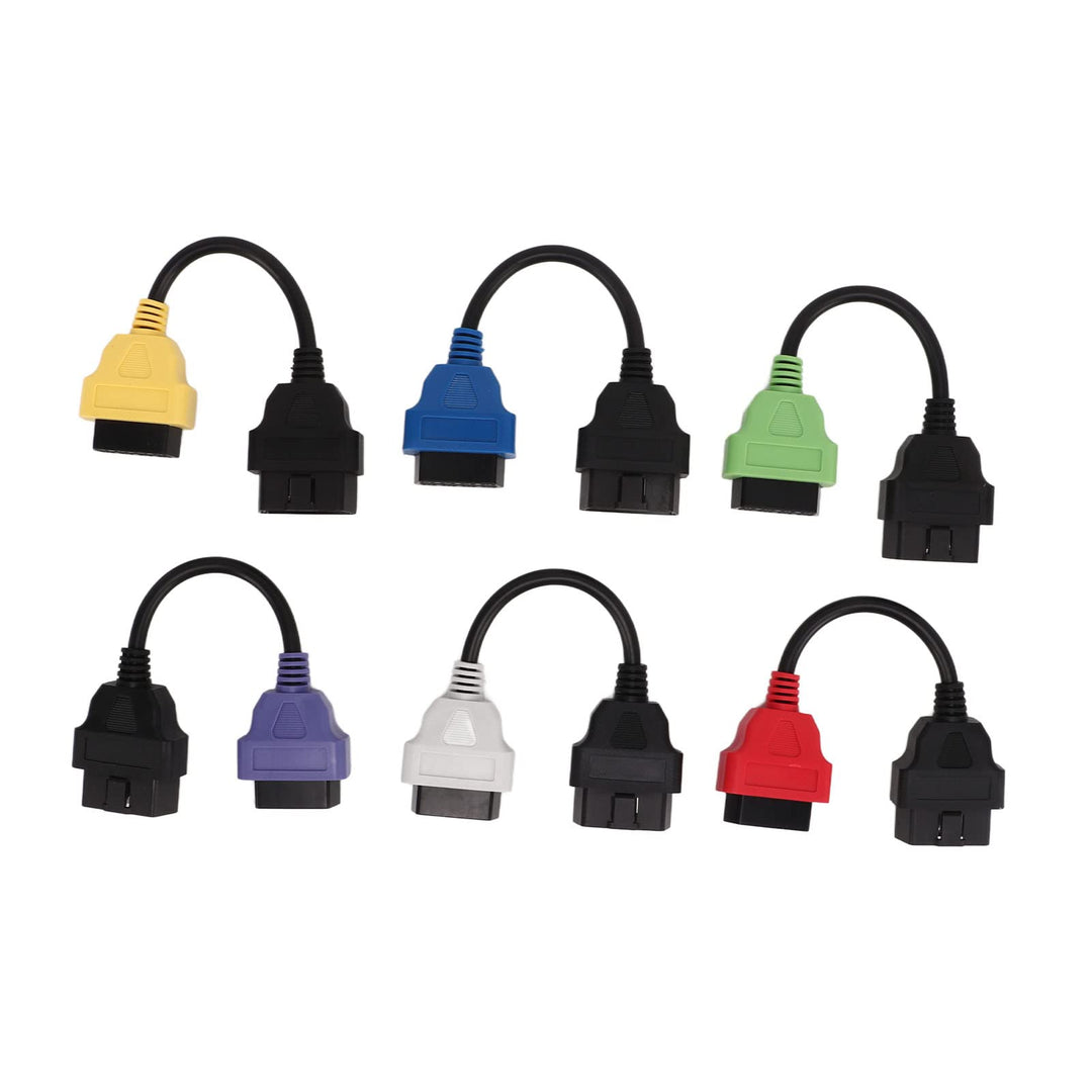 OBD2 Diagnosekabel, 6 Stück für Multi-ECU-Scan-Adapterkabel, OBD2-Diagnose-ECU-Scan-Tool-Kabel, Ersa