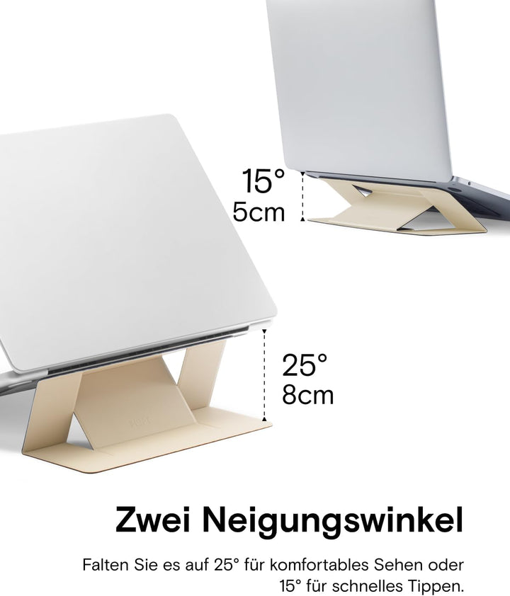 MOFT Laptop Ständer, Faltbarer Laptopständer Notebook Ständer mit 2 einstellbaren Winkeln, Haltung V