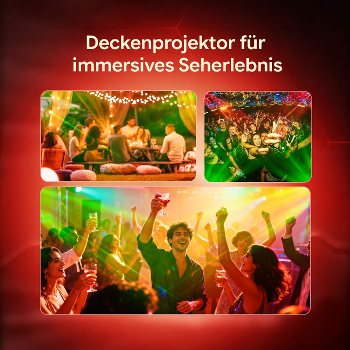 2 Stücke Mini Discolicht Partylicht, Disco Licht Musikgesteuert mit 64 dynamischen Discolichteffekte