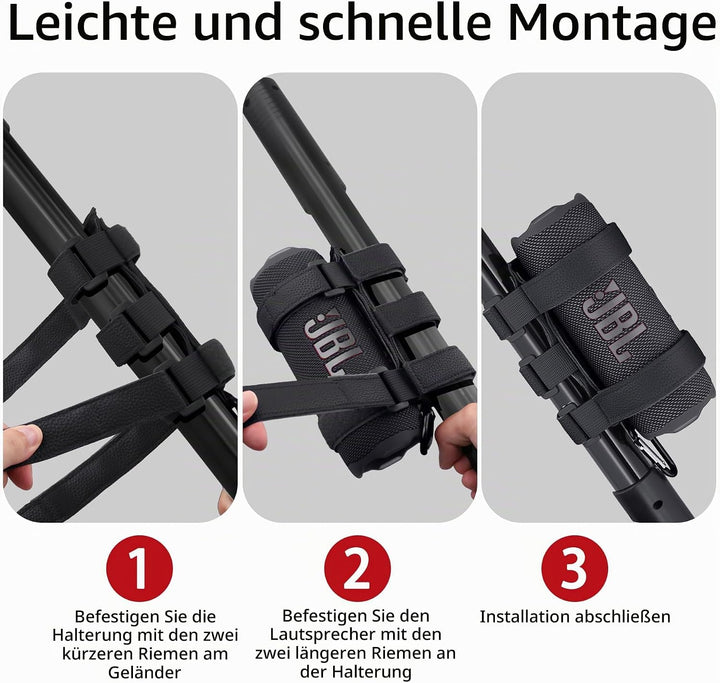co2CREA Tragbare Lautsprecher-Halterung für die meisten kabellosen Bluetooth-Lautsprecher, Outdoor-L