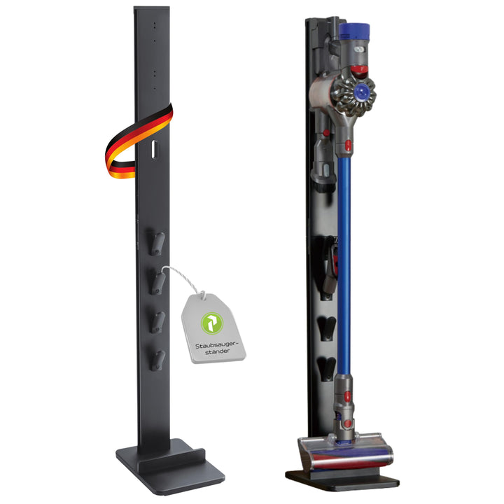 PERFECT EQUIPMENT FOR YOUR HOME PHD-D200B, Staubsaugerständer, Aluminium, Schwarz, Schwarz